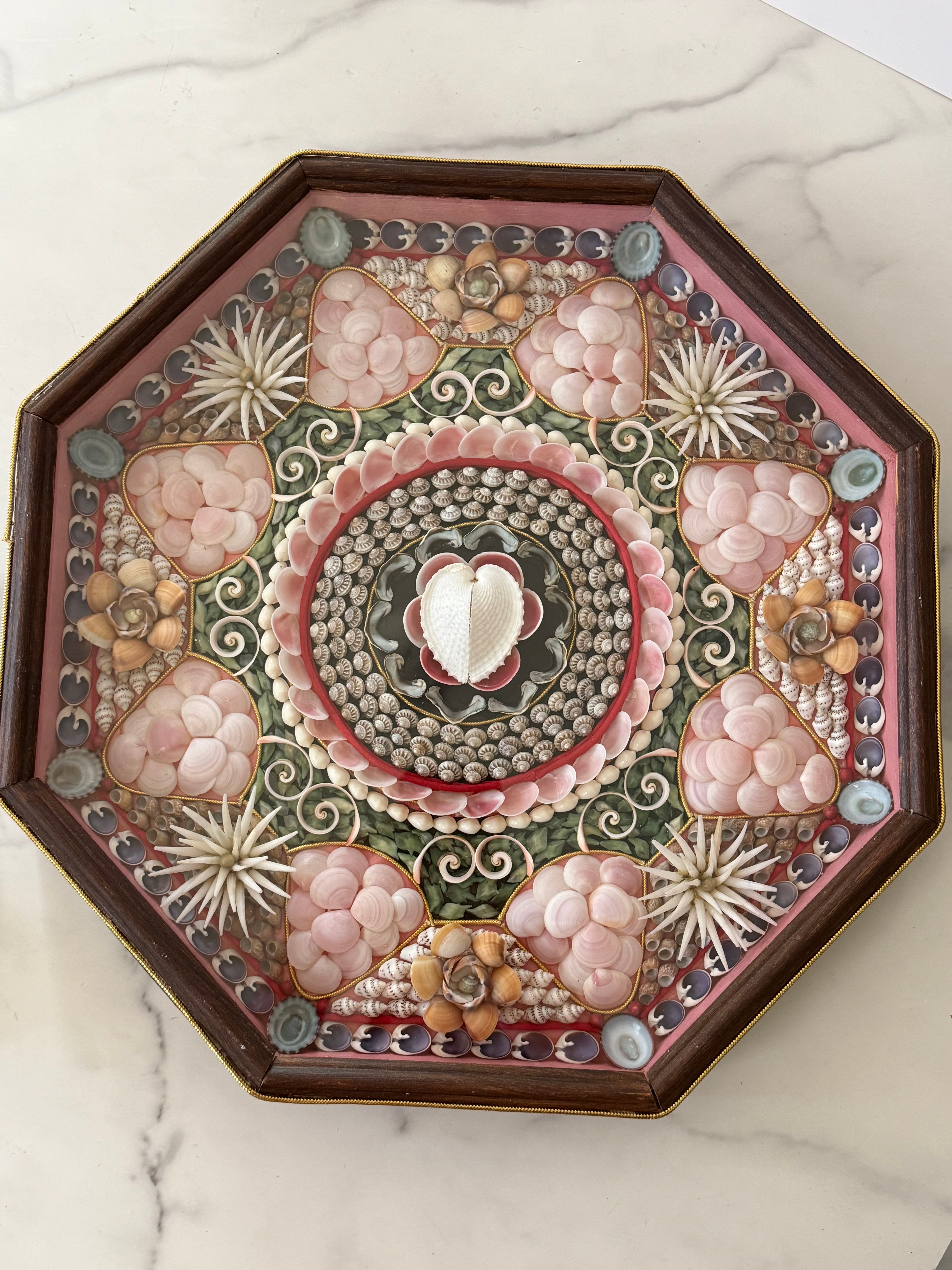 Vintage Richard Lee Signed Sailor's Valentine 1987