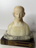 Antique Alabaster Bust of a Woman